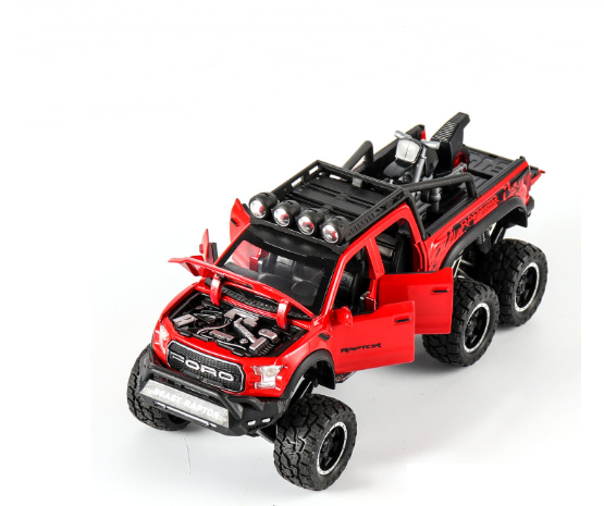 Raptor Model Pickup Truck Simulation SUVs Toy Cars