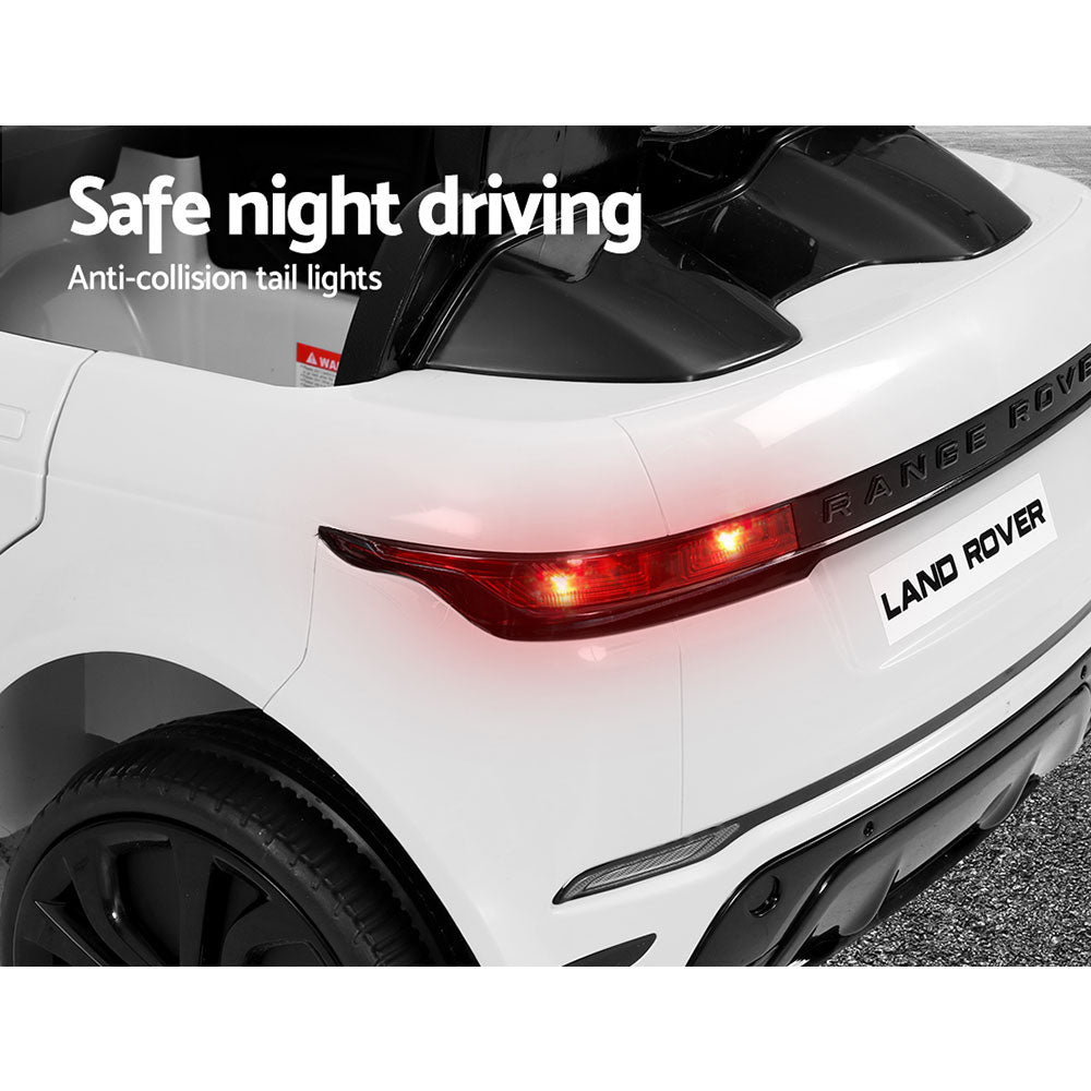 Kids Electric Ride On Car Land Rover Licensed Toy Cars Remote 12V Battery White