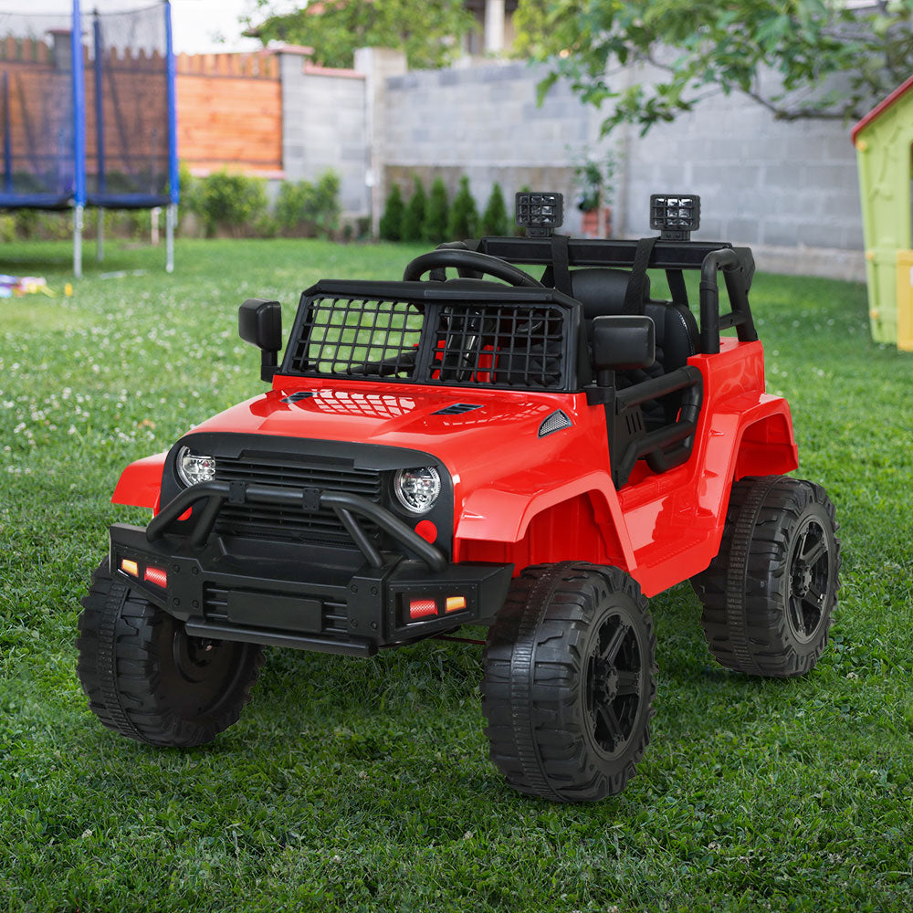 Rigo Kids Electric Ride On Car Jeep Toy Cars Remote 12V Red