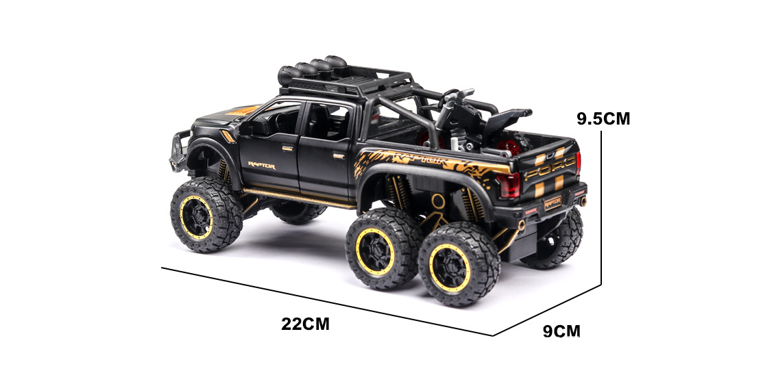 Raptor Model Pickup Truck Simulation SUVs  Toy Cars