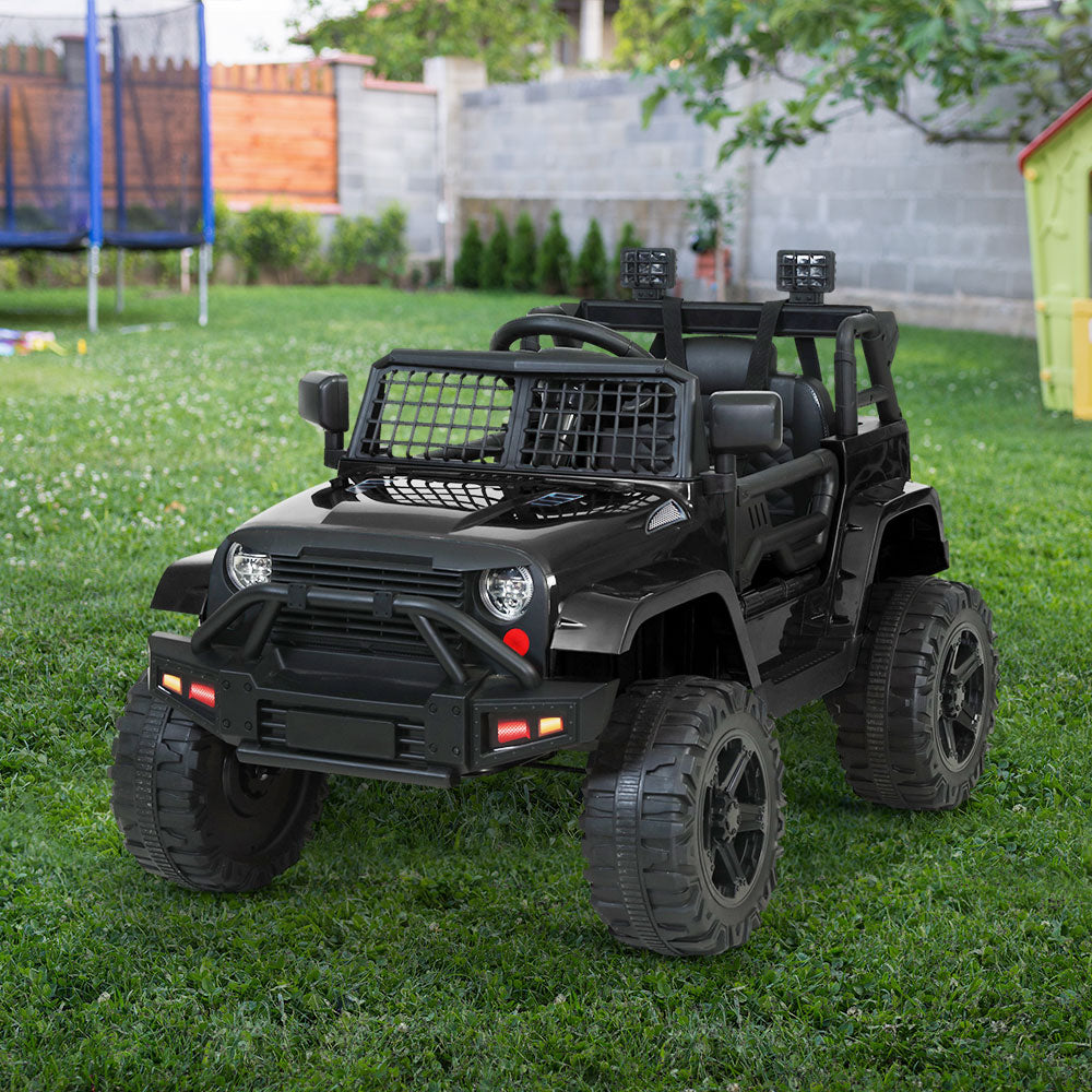 Rigo Kids Electric Ride On Car Jeep Toy Cars Remote 12V Black