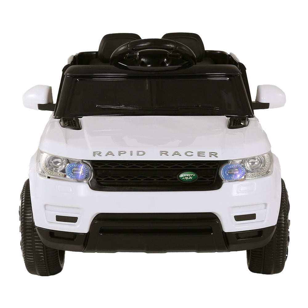 Rigo Kids Electric Ride On Car SUV Range Rover-inspired Cars Remote 12V White