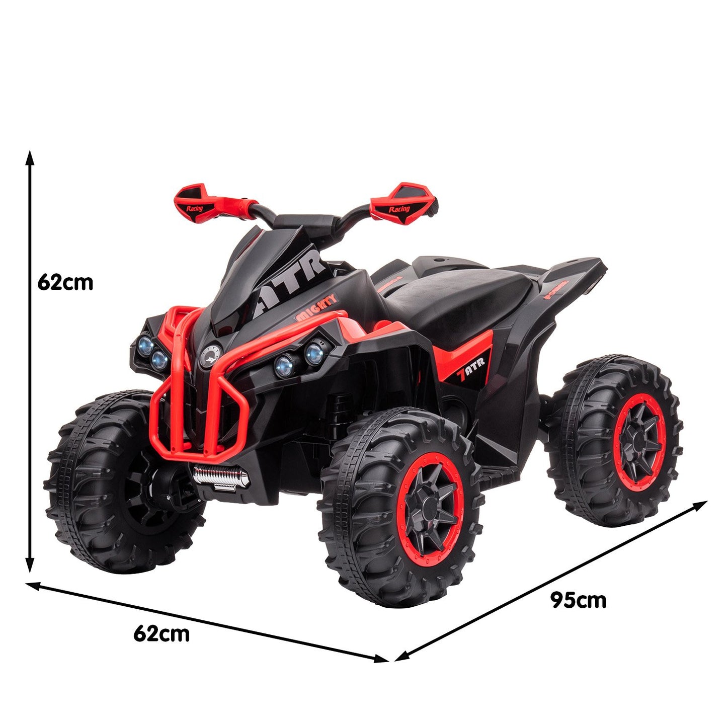 Kahuna GTS99 Kids Electric Ride On Quad Bike Toy ATV 50W - Red